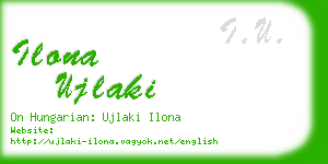 ilona ujlaki business card